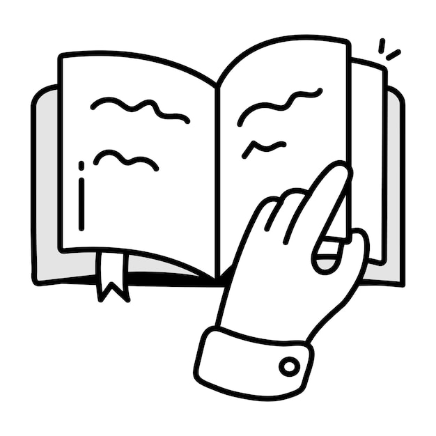 una mano está apuntando a un libro que dice la hora de las 5 00