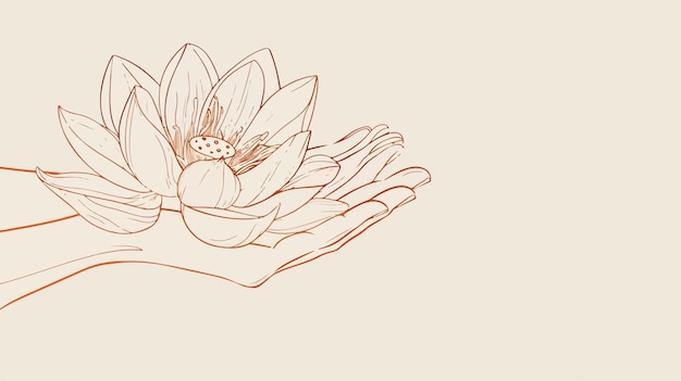 una mano con flores que dice flores en ella
