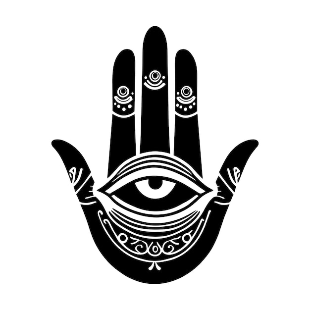 Mano de Hamsa con ojos en la palma
