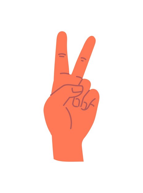 Vector la mano muestra el concepto de gesto