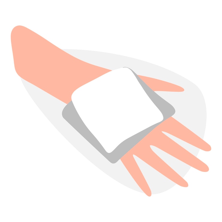 Vector mano con una nota de gran diseño para cualquier propósito ilustración vectorial