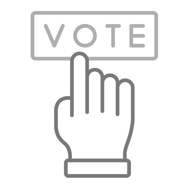 una mano con la palabra voto en ella