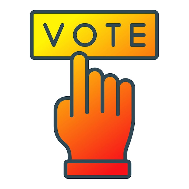 una mano con la palabra voto en ella