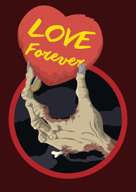 Mano podrida de zombie enamorado recuerda que el amor dura para siempre