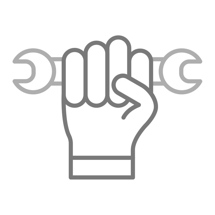 Vector una mano que tiene un anillo que dice el año 2011