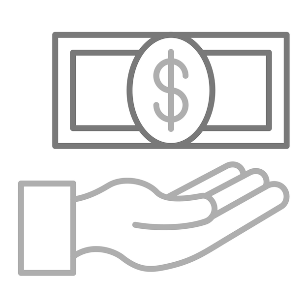 una mano que tiene un billete de un dólar en ella