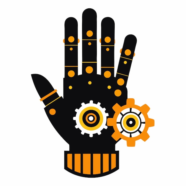 La mano robótica innovadora en movimiento