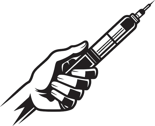 una mano sosteniendo un bolígrafo que dice "quotation pen"