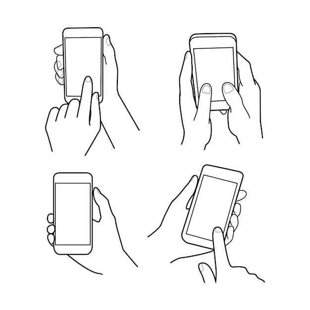 Mano sujetando teléfono