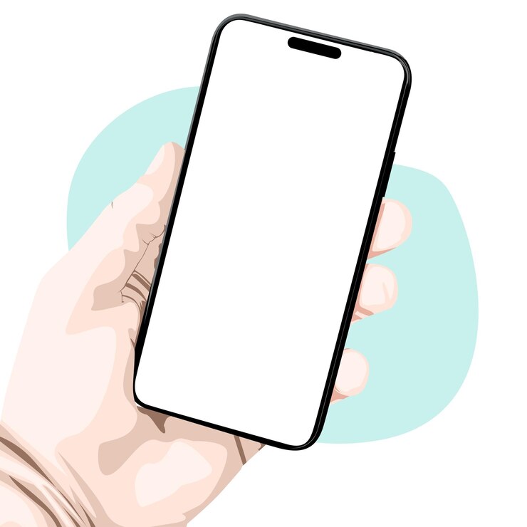 La mano con el teléfono inteligente Vector