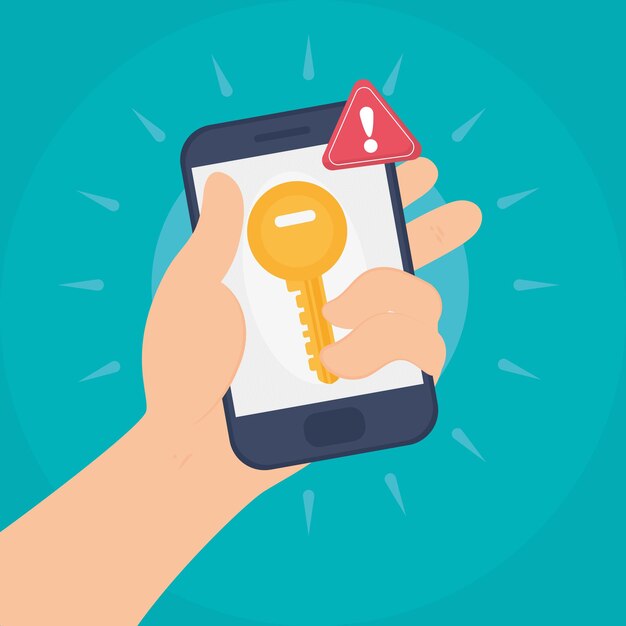 Mano con teléfono inteligente