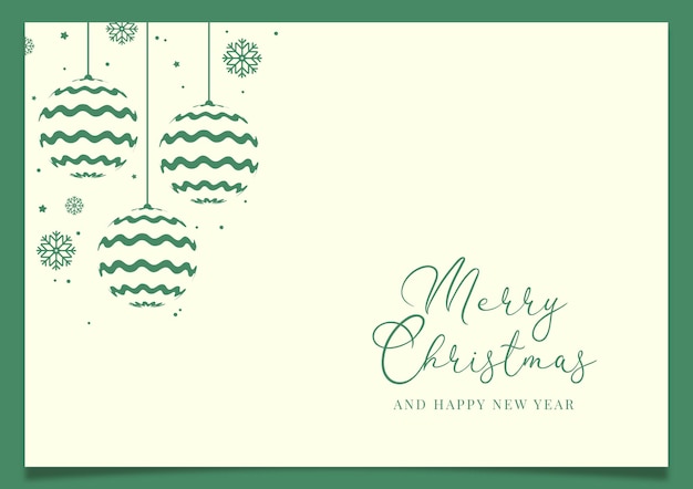Mano verde dibujar fondo de Navidad