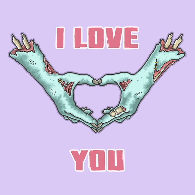 mano zombie te amo