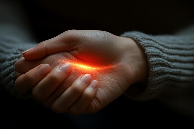 Las manos brillantes