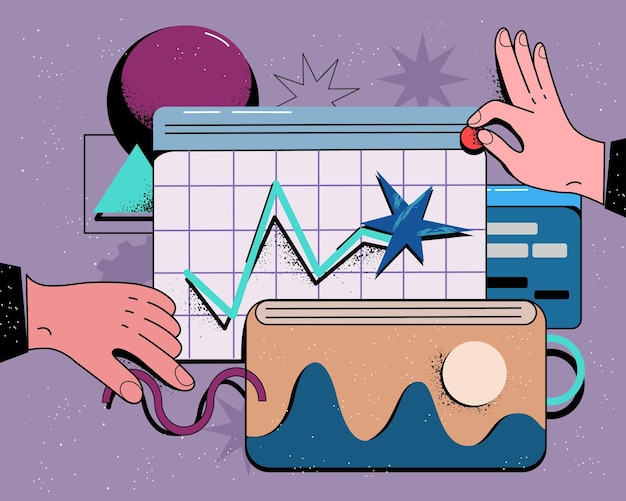 Las manos están trabajando en el diseño y la programación de sitios web o aplicaciones
