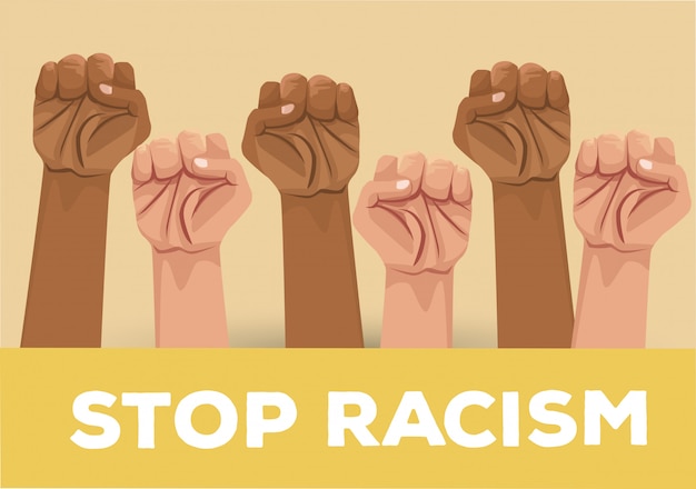 Manos interraciales detienen campaña de racismo