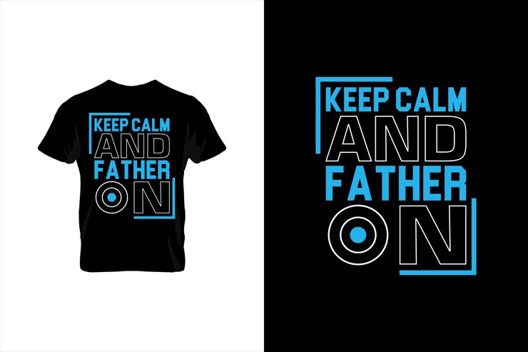 Mantenga la calma y el padre en tipografía vector padres citar diseño de camiseta