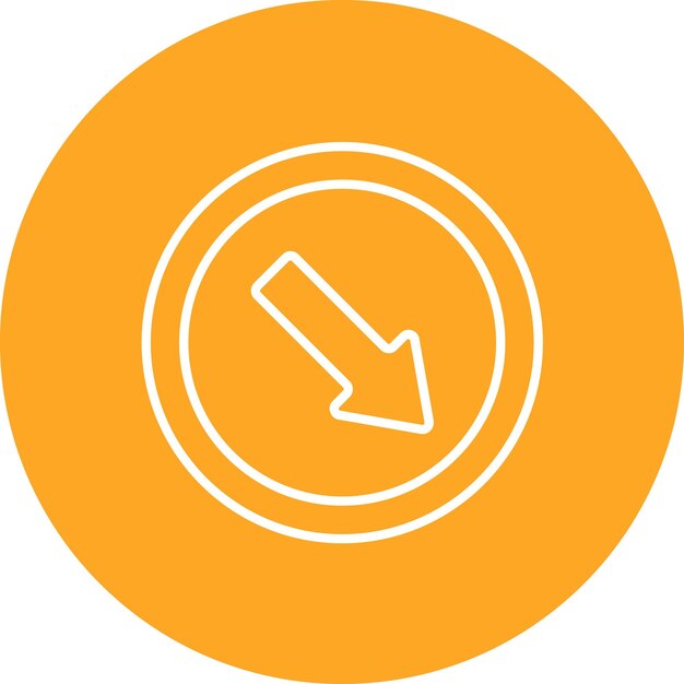 Mantenga a la derecha la imagen vectorial del icono Se puede utilizar para las señales de tráfico