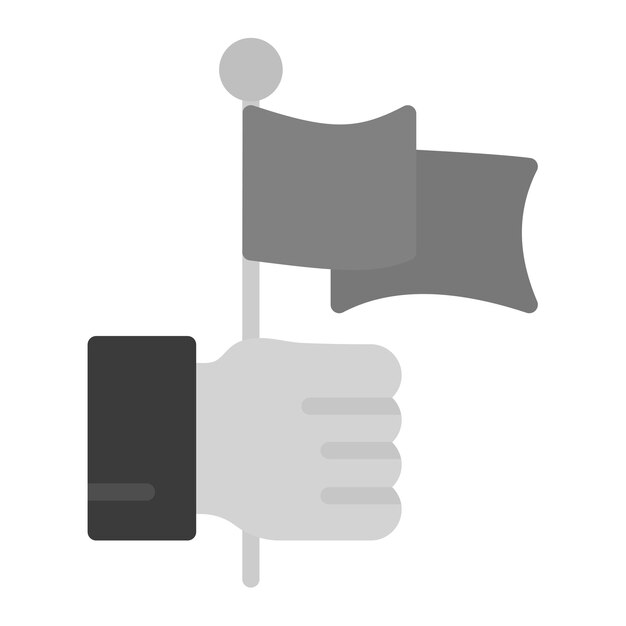 Manteniendo la imagen vectorial del icono de la bandera se puede usar para los logros