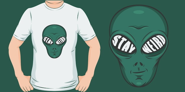 Vector mantente raro diseño de camiseta único y moderno.