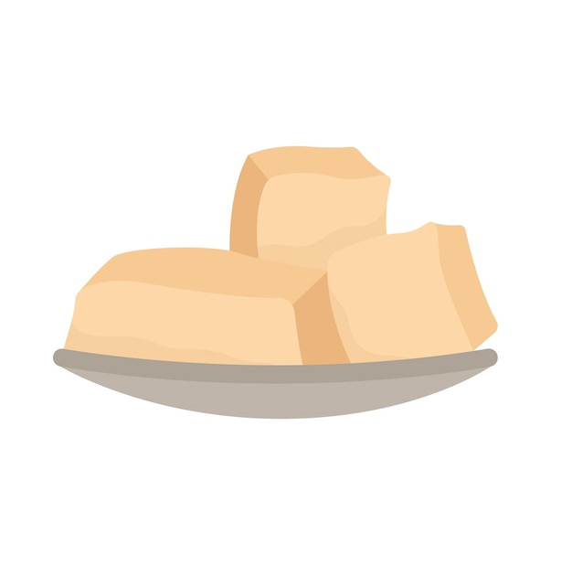 Mantequilla de producto lácteo conceptual Esta es una ilustración plana de estilo de dibujos animados para un concepto web