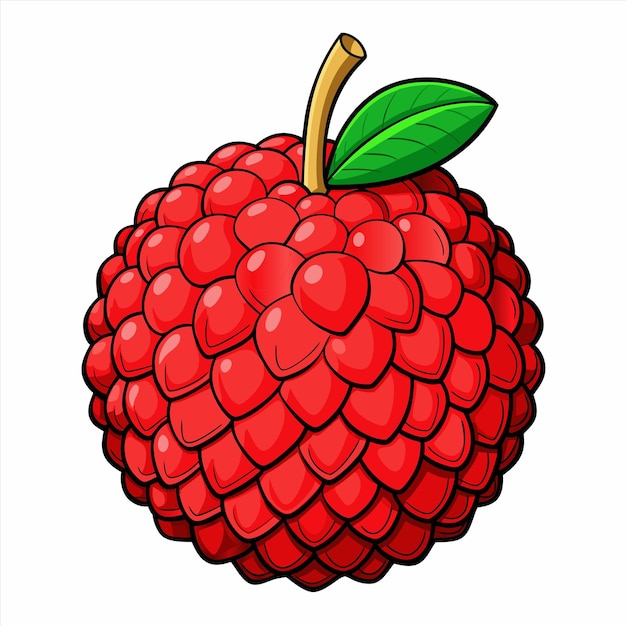 una manzana con una hoja en ella que dice manzana