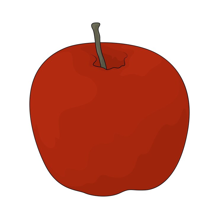 Vector manzana roja
