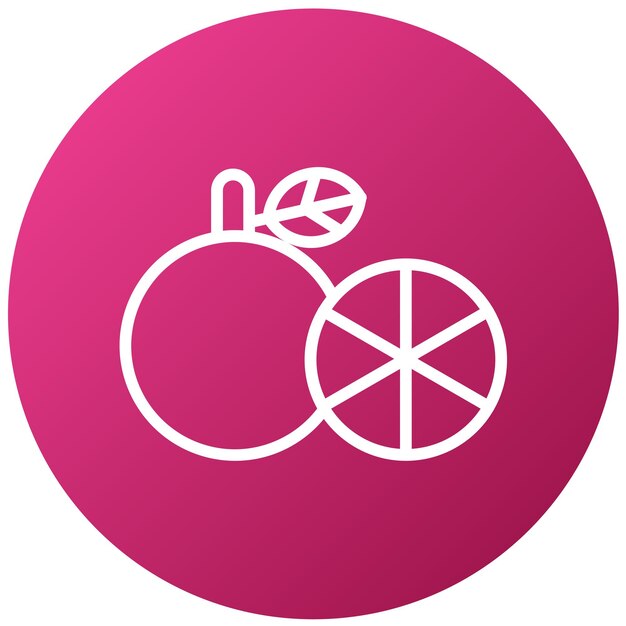 una manzana rosada con un círculo rosado en ella
