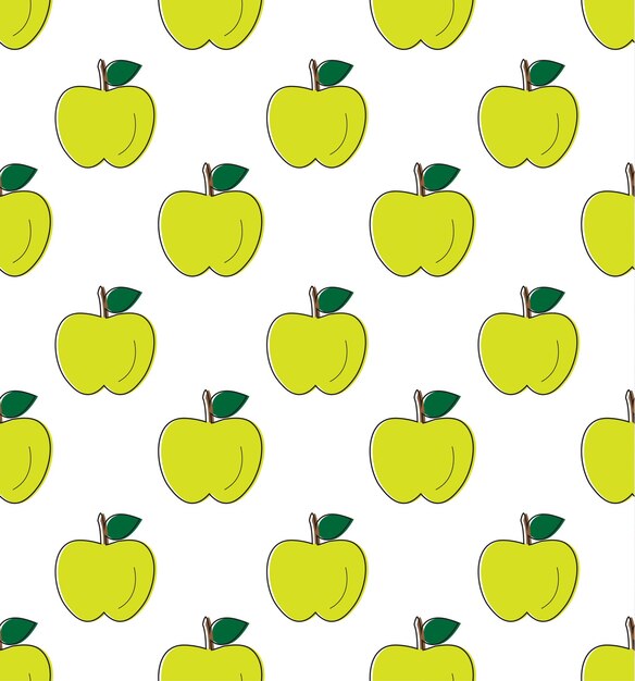 Manzanas de patrones sin fisuras vector eps