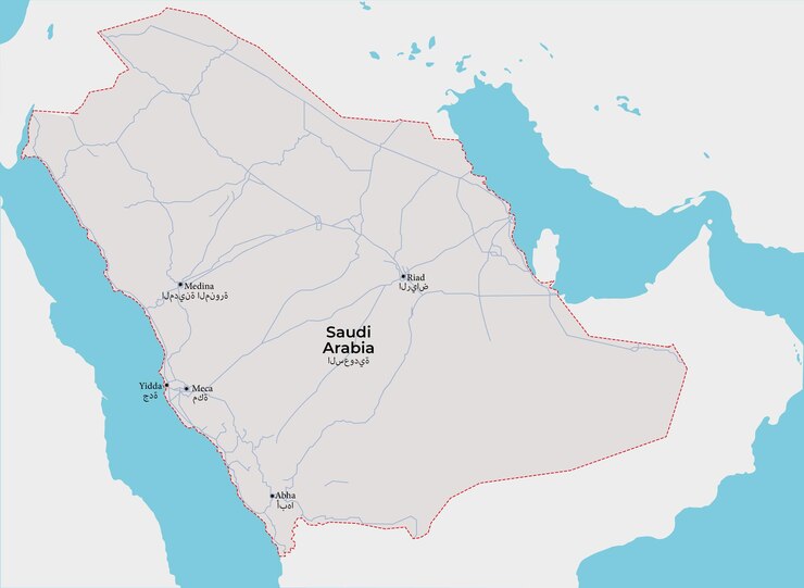 MAP del Reino de Arabia Saudita
