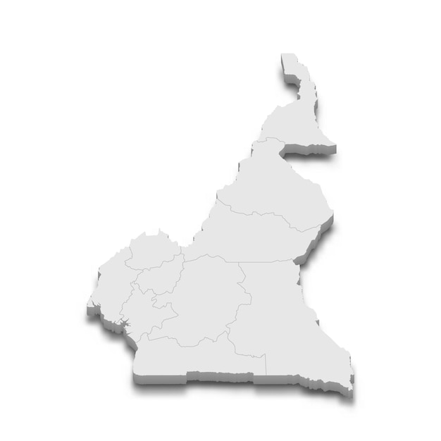 mapa 3d con fronteras de regiones