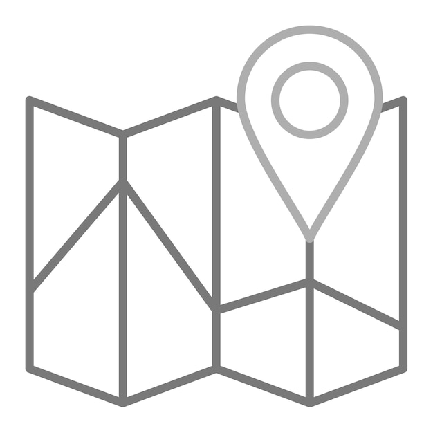 un mapa con un alfiler en él