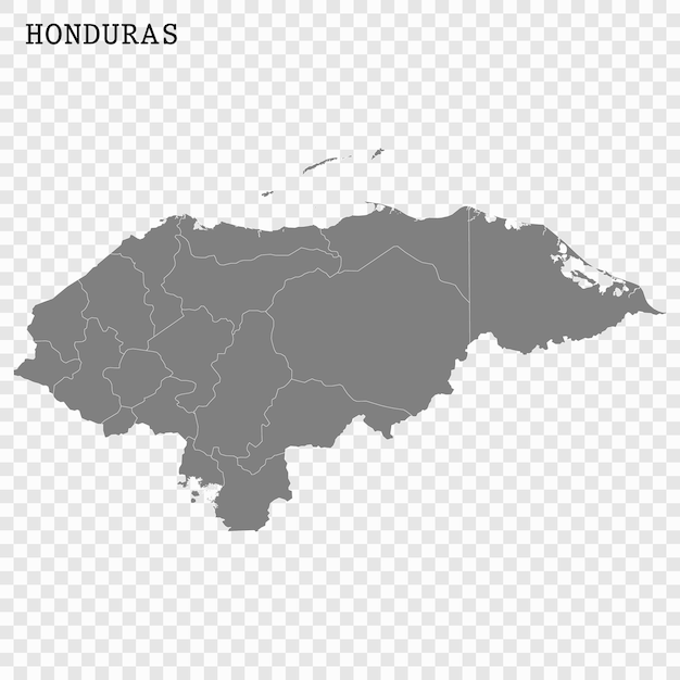 Mapa de alta calidad con bordes