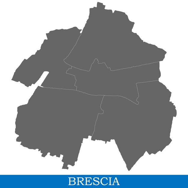 Mapa de alta calidad de la ciudad de Italia