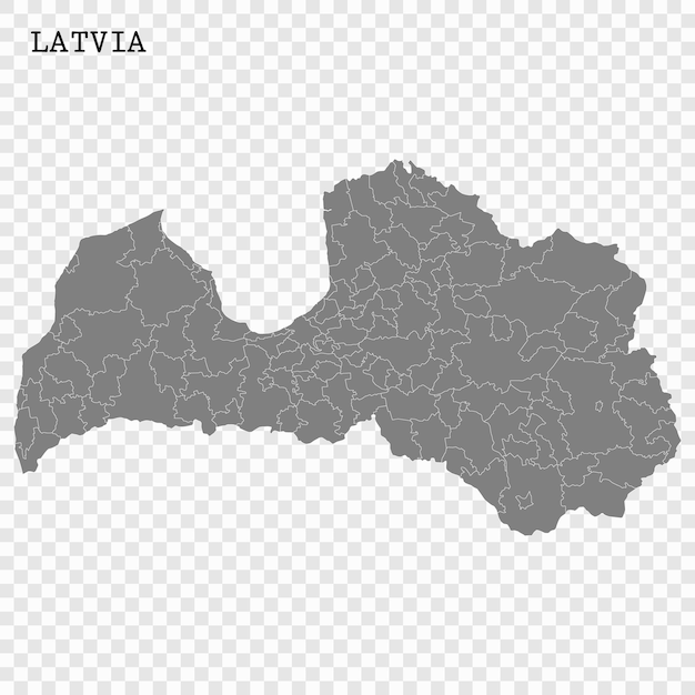 Mapa de alta calidad con fronteras
