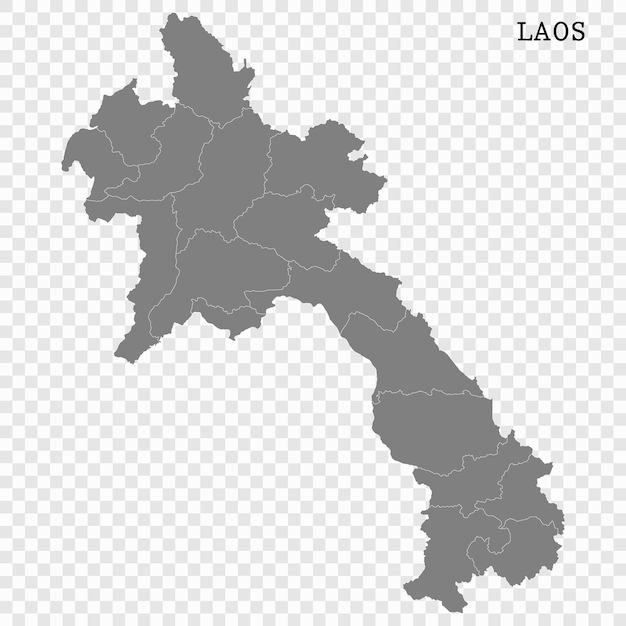 Mapa de alta calidad con fronteras