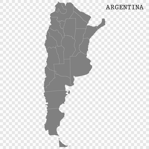 Mapa de alta calidad con fronteras