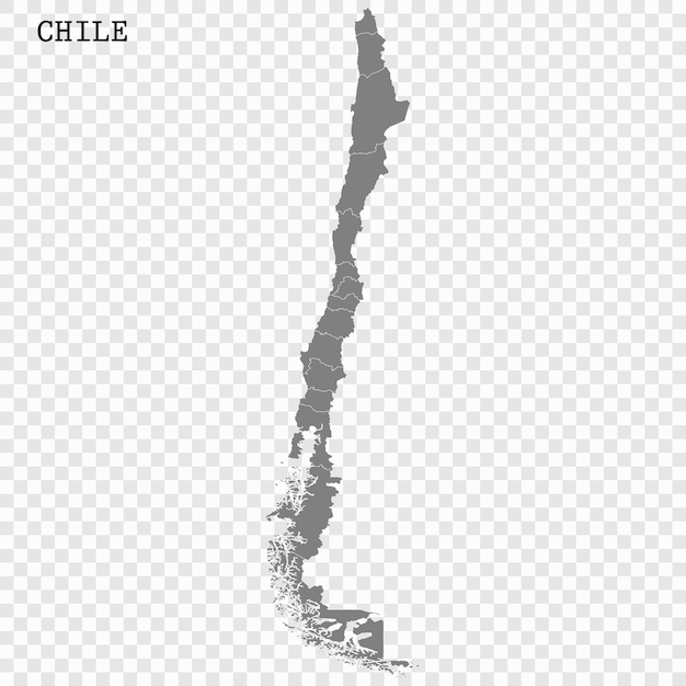 Mapa de alta calidad con fronteras