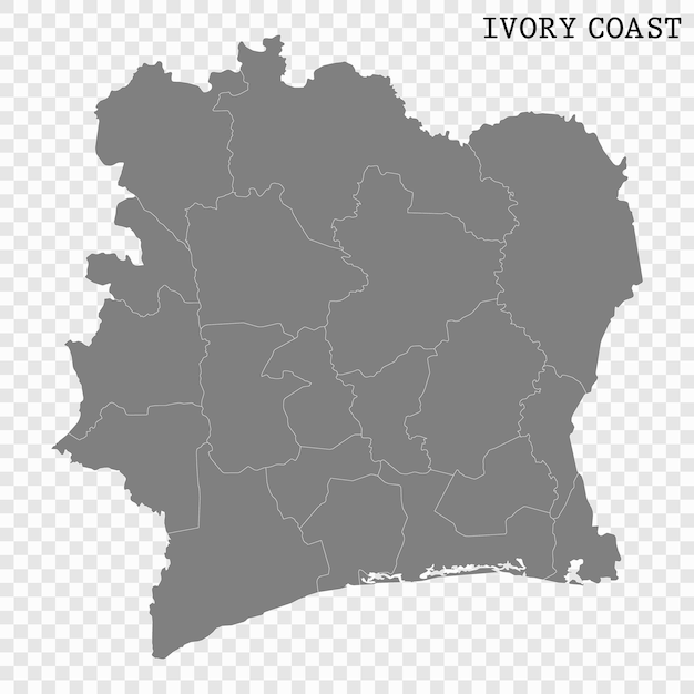 Mapa de alta calidad con fronteras
