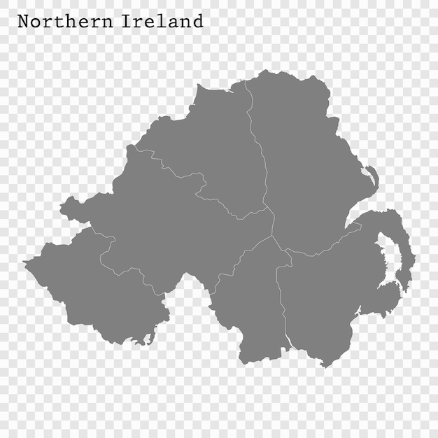 Mapa de alta calidad con fronteras