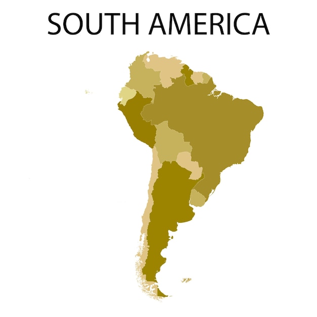 Mapa de América del Sur