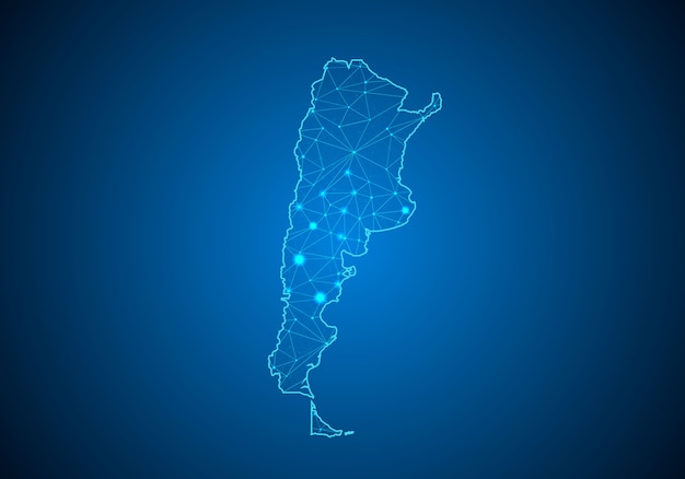 Vector mapa de argentina