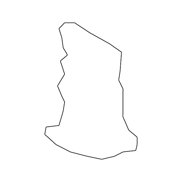 Mapa de Arima división administrativa de Trinidad y Tobago Ilustración vectorial