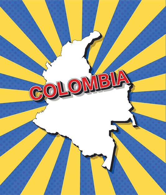 Mapa de arte pop de colombia