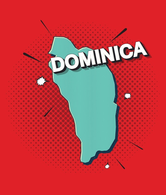 Mapa del arte pop de dominica