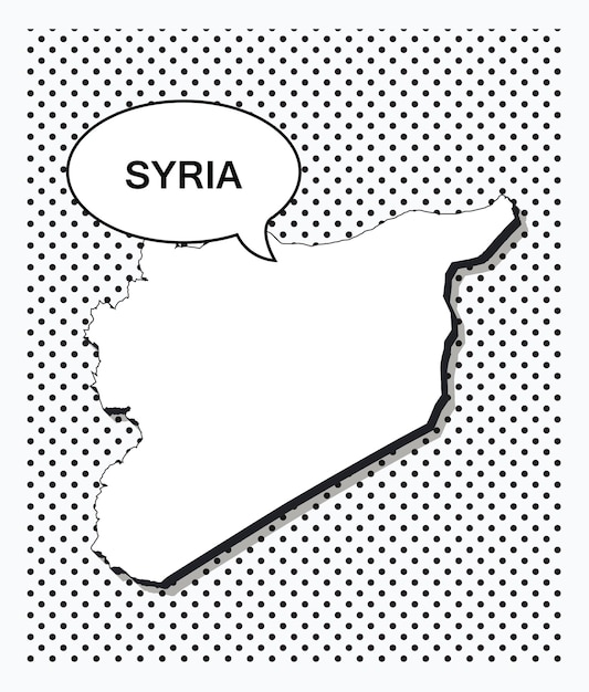 Mapa de arte pop de siria