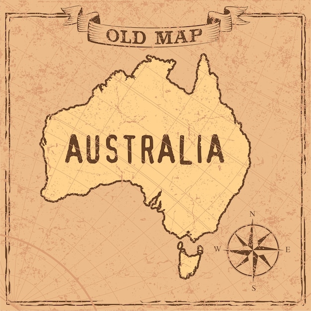 Vector mapa de australia