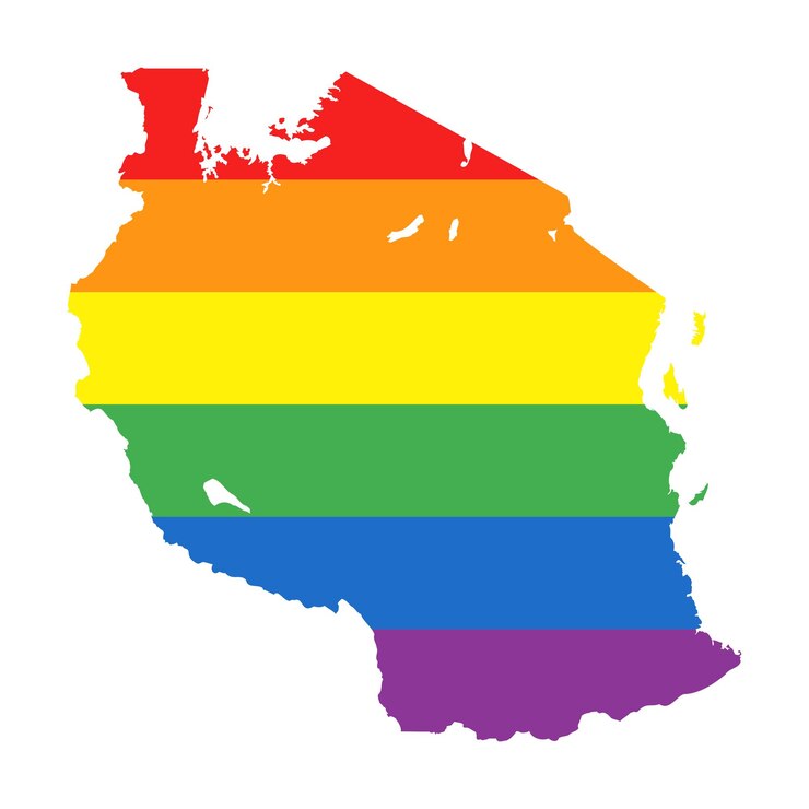 Vector mapa de la bandera del arco iris del orgullo gay lgbtq de