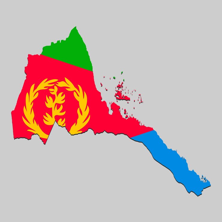 Vector mapa con bandera nacional ilustración vectorial