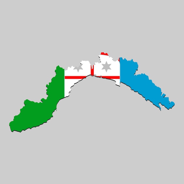 Mapa con bandera